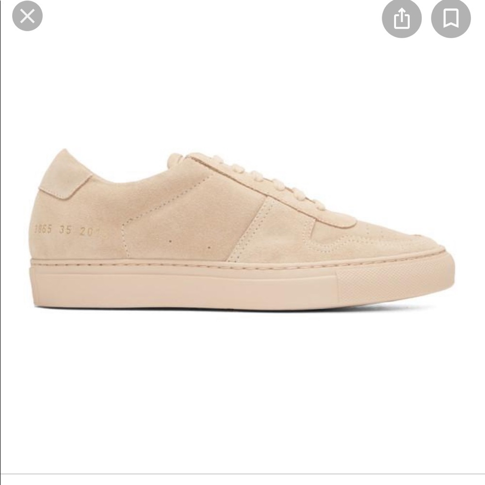 Common projects pink suede Low BBall sneakers